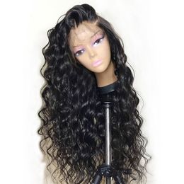 360 Lace Frontal Wig Deep Wave Lace Front Human Hair Wigs Pre Plucked Brazilian Non- Remy 130 Density Human Hair Full Lace wig