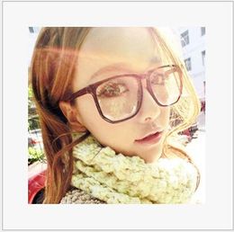 Wholesale-Character art women's flat glasses frame female version of the large frame square eyeglasses quare eyeglasses vintage female style