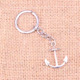New Keychain 31*25mm anchor sea Pendants DIY Men Car Key Chain Ring Holder Keyring Souvenir Jewellery Gift