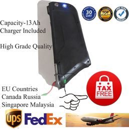 Tax Free EU! Ebike lithium battery 500W 48v 13ah dolphin downtube bottle for Bafang 350w / 500w / 750W mid engine kits