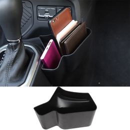 ABS Black Car Gear Storage Box Storage Tray Organizer For Jeep Renegade 2015 UP Interior Accessories