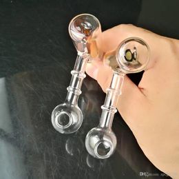 Double Philtre pot glass bongs accessories , glass hookah, water pipe smoke