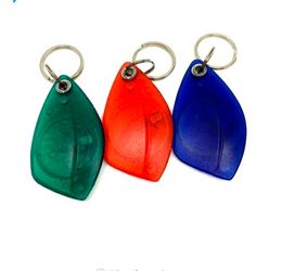 125Khz RFID Keyfob TK4100 Transparent sailboat Keyfob ID Smart Keychain For Access Control 1000pcs 5colors