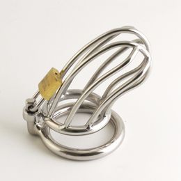 Male Stainless Steel Male Chastity Device,cock Cage,fetish Virginity Penis Lock,cock Ring,chastity Belt,sex Toy,adult Game,952 Y19070602