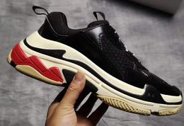 Hot Sale- New Triple S Running Shoe Paris Man Woman Sneaker High Quality Mixed Colors Thick Heel Grandpa Trainer Shoes size 35-45 08