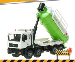 KDW Alloy Truck Model Toy, Wastewater Recovery Transport Truck, Cleaning Sanitation Car, for Party Kid' Birthday Gift, Collecting,Decoration