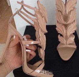 Hot Sale y Angel Wings Black Nude Thin High Heels Sandals Gladiator Rome Wedge Women Golden Leaf Leather Pumps Sandals Shoes Hot Sale y Angel Wings Black Nude Thin High Heels Sandals Gladiator Rome Wedge Women Golden Leaf Leather Pumps Sandals Shoes