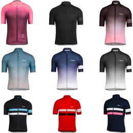 Rapha Summer Quick Dry Short-Sleeve Cycling Clothes Men's and Women's Tops Strap Shorts Custom Road Self-Propelled Team Edition