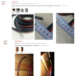 Universal Car Rubber Sealing Strip 2m Small Slanted T-Type automobile Seal Rubber Weatherstrip Flare Arch Trim1276S