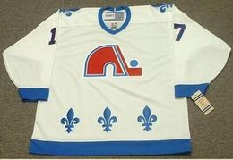 Men #17 WENDEL CLARK Quebec Nordiques 1994 CCM Vintage Home Hockey Jersey or custom any name or number retro Jersey