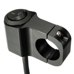 12V 10A Motorcycle Handbar Grip Light Switch OnOff Aluminum Alloy - Black