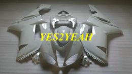 Motorcycle Fairing body kit for KAWASAKI Ninja ZX6R 636 07 08 ZX 6R 2007 2008 ABS All White Fairings bodywork+Gifts KB32