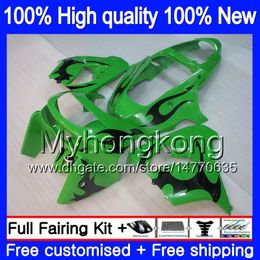 Body For KAWASAKI ZX900 ZX9 R ZX 9R 1998 1999 2000 2001 220MY.40 Green blk 900CC ZX 9 R 900 ZX-9R 98-99 ZX9R 98 99 00 01 ABS Fairing