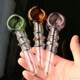 Three rounds of coloured pipe Wholesale Glass Bongs Accessories, Glass Water Pipe Smoking, Free Shipping