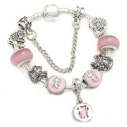 Wholesale-European charm Bead Bracelet for Pandora Bracelet Cartoon style beads Lady/child Bangle Jewelry