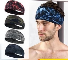 Sport Headband Men Women Unisex Under Sweat Wicking Stretchy Athletic Bandana Headscarf Yoga Headband Head Wrap Best Sports Exercise