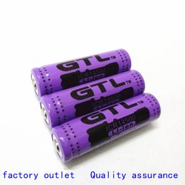 New 100% GTL 14500 1600mAh 3.7V No. 5 Rechargeable lithium battery Free shipping