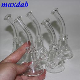 4.5 Inchs Small Mini Dab Rigs Bong Water Pipes Unique Glass hookah Bongs Heady Oil Rig With 10mm Bowl Shisha Hookahs