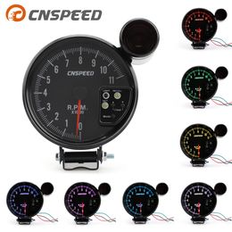 CNSPEED 5-inch high-speed stepper motor tachometer in car with speed alarm light Seven colours tachometer gauge are optional