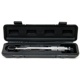 Freeshipping 1/4 inch Drive Torque Wrench Tools with Case Foot Pound 5-25NM Drive Click Adjustable Hand Spanner Ratchet Wrench Tool