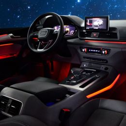 luzes verdes do carro Desconto Atualizar Interior LED Decorativo Atmosfera De Porta de Luz Decoração Do Carro Luz Ambiente para Audi A3 A4L A6L A5 Q2L Q3 Q5 Q7