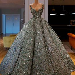 New Fashion Glitter Prom Dresses 2019 Long Turkish Couture Arabic Abendkleider Spaghetti Vestidos De Gala Gorgeous Evening Gowns