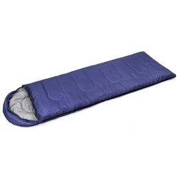 Outdoor Camping Thermal Sleeping Bag Winter Envelope Hooded Sleeping Bags Travel Thick Warm Sleep Bag Free Shipping