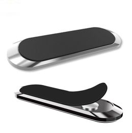 F6 Magnetic Car Phone Holders Mini Metal Plate Cellphone Stand For Mobile Strong Magnet Adsorption