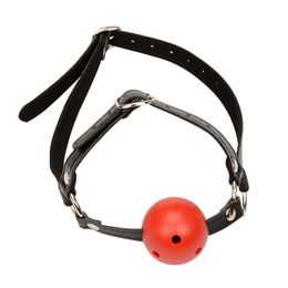 Gay Leather Mouth Gag Plugs Oral Ball Sex Fetish BDSM Bondage Open Mouths Erotic Accessories Toys for Couples