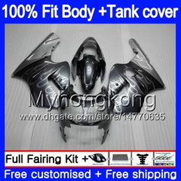Injection OEM For KAWASAKI ZX 1200 12R 1200CC ZX-12R 2000 2001 Silver grey 222MY.32 ZX 12 R ZX1200 C 00 01 ZX12R 00 01 100%Fit Fairing