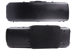 New 4/4 Violin Case Black Carbon Fibre Box Light 2.4kg Strong Light