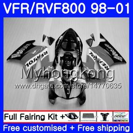 Body For HONDA Interceptor VFR800R VFR800 Repsol grey hot 1998 1999 2000 2001 259HM.31 VFR 800RR VFR 800 RR VFR800RR 98 99 00 01 Fairing kit