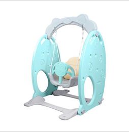 Conjoined swing Baby Chairs Small indoor playground for family babies Kindergarten Children's Plastic Swings Rocking chair children amusement