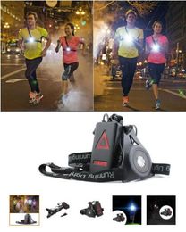 150lm XPE Outdoor Sport Running Lights Q5 LED Night Running Flashlight Warning Lights USB Charge Chest Lamp White Light Torch HOTSELL1