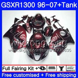 Body For SUZUKI Hayabusa Cool Wine red GSXR 1300 GSXR1300 96 97 98 99 00 01 07 333HM.9 GSX R1300 1996 1997 1998 1999 2000 2001 2007 Fairing