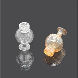 2pcs Glass Carb Cap Dome Domeless For Quartz Banger Nail Cyclone Riptide Carb Cap Domeless Air Hole Bubbler Enai Dab Rig bong