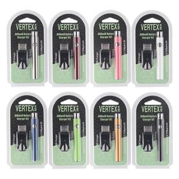 10Pcs Vertex Co2 VV Kits de bateria de pré-aquecimento LO Battery Co2 Vaporizador de óleo O Pen 510 Vape Pen Baterias de pré-aquecimento 350mah por epacket