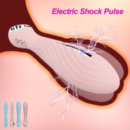 Powerful Electric Shock Pulse Vibrator G-spot USB Rechargable Clitoris Stimulator Massager Adult Sex Toys For Women Masturbation Y191218