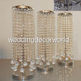 60cm or 50cm tall Silver Colour Crystal Wedding Chandelier Table Centrepiece decoration decor477