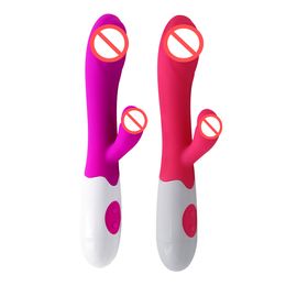 30 Speed Water Pattern Rabbit Vibrator Shocker Sex Product Massaging Vibrator G Spot Vagina Silicone Sex Toys For Woman Sex Toy