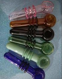 Variety of pipe glass bongs accessories , Glass Smoking Pipes colorful mini multi-colors Hand Pipes Best Spoon glass Pipe