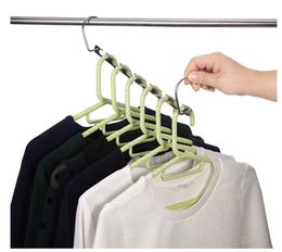 4PCS Magic Hangers Closet Space Saving Hangers Wardrobe Clothing Hanger Organiser Heavy Chrome Hangers Updated Hook285V