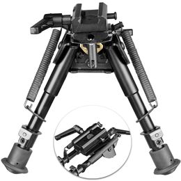 6-9 Inches Quick Detach Rotating bipod with 360 Degree Swivel Adapter Mount for 20mm Rail Mount