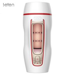 Leten Automatic Male Penis Massagers USB Charging Electric Male Masturbator 7 speed vibrator Artificial Vagina Sex Toys For Men Y191010