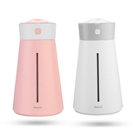 Baseus Humidifier Aroma Essential Oil Diffuser Air Mist Maker with 7 Colour Light for Office Home Car - White