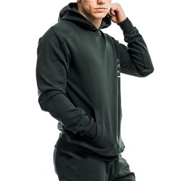 2018 New Style Fashion Men's Cotton Pullover Hoodie Casual Long Sleeve With Hat Pocket Solid Loose Tops