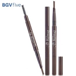 Eyebrow Pencil 2 in 1 Cosmetics Makeup Double Head Pencil With Brush Waterproof For Free Shipping