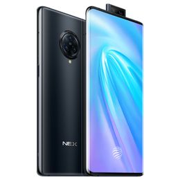 Orijinal Vivo Nex 3 4g LTE Cep Telefonu 8 GB RAM 128 GB ROM Snapdragon 855 Artı Octa Çekirdek 64.0MP AI NFC Android 6.89 "Tam Ekran Parmak İzi ID 4500 mAh Akıllı Cep Telefonu