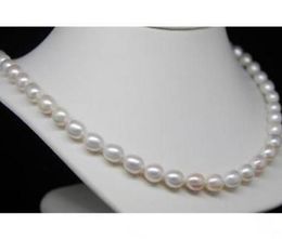 Beaded Necklaces 10-11mm Natural South Sea White Pearl Necklace 19 Inch 925 Silver Clasp