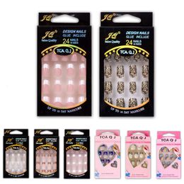 24pc Full Nail French Nail Tips Natural fashion Finger False Fake Art Cover Manicure false nails